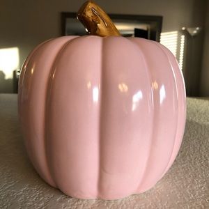 Pink Holiday Ceramic Pumpkin